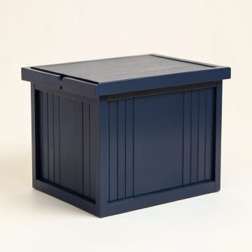 Summit Bridge Closed Outdoor Storage Box - Navy (synthetic illustration; no displayed measurements)
