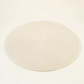 Maple Branch Round Area Rug - Ivory (synthetic illustration; no displayed measurements)