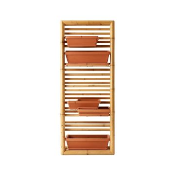 Stone Branch Empty Vertical Garden Frame - Terracotta