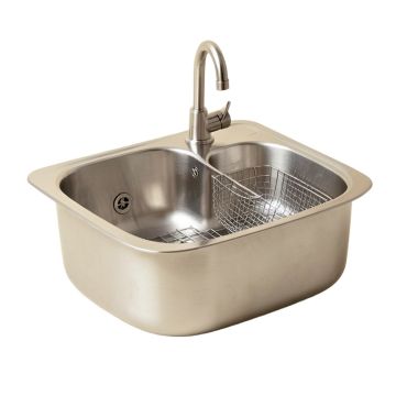 33 '' L X 20 '' W Double Basin Farmhouse/Apron Kitchen Sink With Sink Grid And Basket Strainer