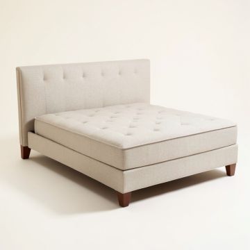 Curtney Twin Tufted Upholstered Platform Bed (synthetic illustration; no displayed measurements)