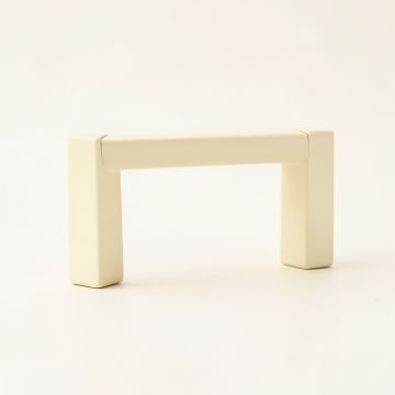 Clay Bend Cabinet Handle Without Packaging - Cream (synthetic illustration; no displayed measurements)