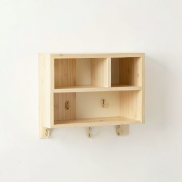 Holly Dale Wall-Mounted Entryway Organizer Shelf - Cream (synthetic illustration; no displayed measurements)