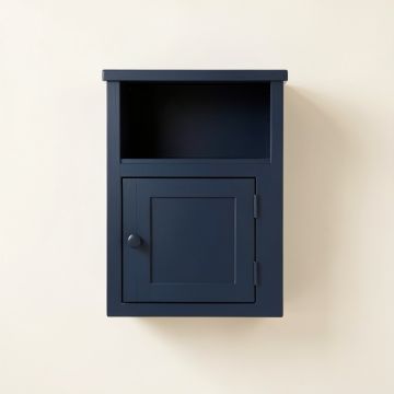 Alder Dale Wall-Mounted Entry Cabinet - Navy (synthetic illustration; no displayed measurements)