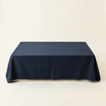 Elm Bluff Flat Bed Sheet - Navy (synthetic illustration; no displayed measurements)