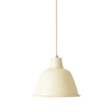 Juniper Bridge Pendant Light Suspended From One Plain Cable - Cream