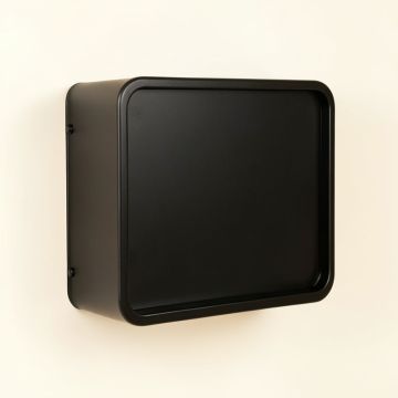 Ash Crest Wall-Mounted Entry Cabinet - Black (synthetic illustration; no displayed measurements)