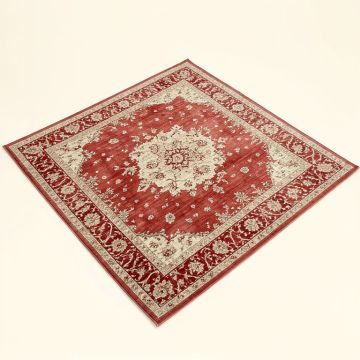 Boucherouite Carpets Red/Beige Area Rug (synthetic illustration; no displayed measurements)