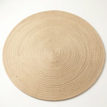 Vale Bridge Round Area Rug - Beige (synthetic illustration; no displayed measurements)