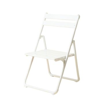 Heath Bridge Folding Outdoor Chair - White