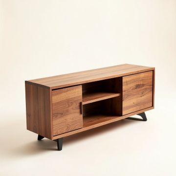 Leija Solid Wood Tv Stand For Tvs Up To 65 '' (synthetic illustration; no displayed measurements)