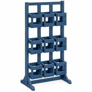 Oak Bend Empty Vertical Garden Frame - Blue