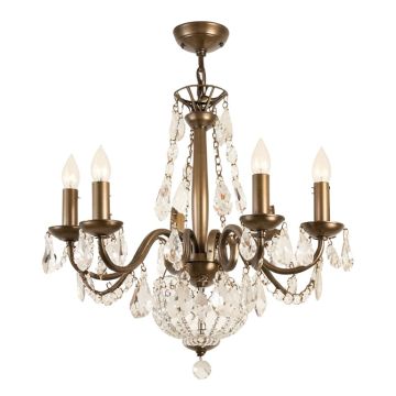 Karsyn 6 - Light Unique / Statement Tiered Chandelier With Crystal Accents