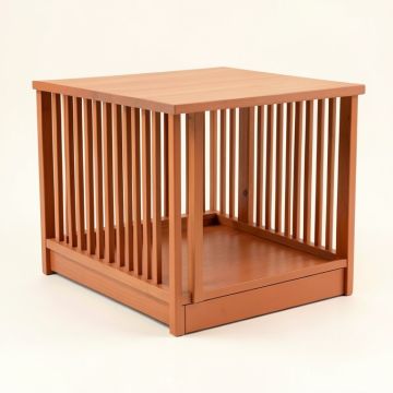 Summit Dale Empty Furniture-Style Pet Crate - Terracotta (synthetic illustration; no displayed measurements)