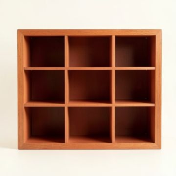 Hazel Bluff Empty Mug-Storage Cabinet Insert - Terracotta (synthetic illustration; no displayed measurements)