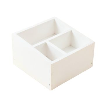 Juniper Bridge Empty Coffee-Station Organizer - White