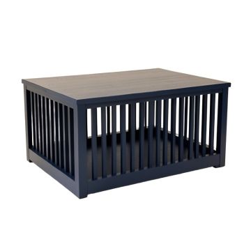 Willow Dell Empty Furniture-Style Pet Crate - Navy (synthetic illustration; no displayed measurements)