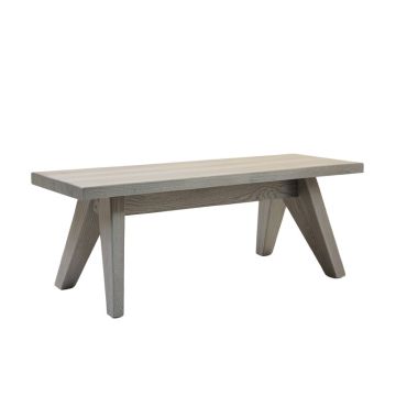 Oak Bend Indoor Bench - Gray