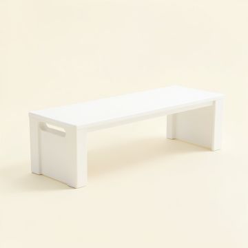 Wren Bluff Narrow Outdoor Storage Bench - White (synthetic illustration; no displayed measurements)