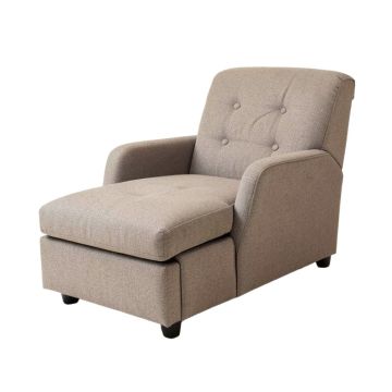 Glenn Tufted Armless Chaise Lounge