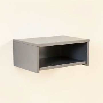 Vale Bridge Wall-Mounted Shelf - Gray (synthetic illustration; no displayed measurements)