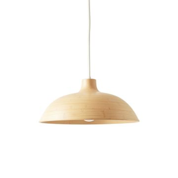 Pine Branch Pendant Light Suspended From One Plain Cable - Beige