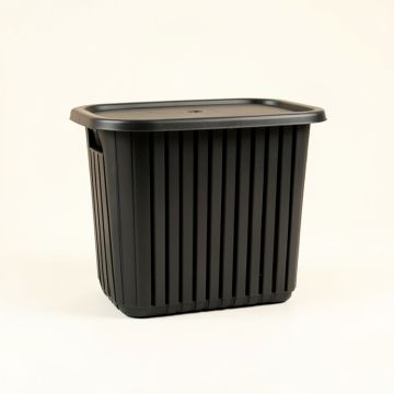 Flint Crest Laundry Hamper - Black (synthetic illustration; no displayed measurements)