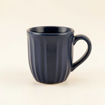 Dune Branch Ceramic Mug - Navy (synthetic illustration; no displayed measurements)