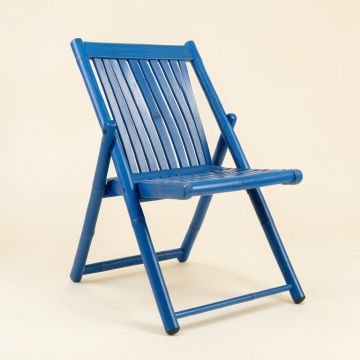 Cove Bridge Folding Outdoor Chair - Blue (synthetic illustration; no displayed measurements)