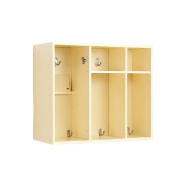 Glen Canyon Wall-Mounted Entryway Organizer Shelf - Cream