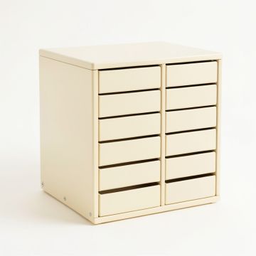Dune Canyon Small-Parts Storage Drawer Cabinet - Cream (synthetic illustration; no displayed measurements)