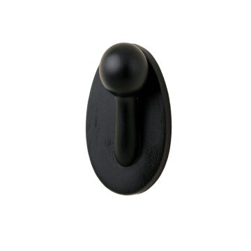 Elm Branch Wall-Mounted Robe Hook - Black
