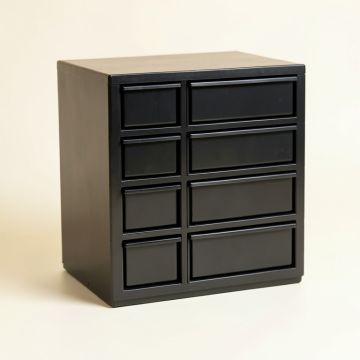 Wren Dell Small-Parts Storage Drawer Cabinet - Black (synthetic illustration; no displayed measurements)