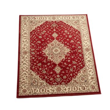 Matilda Power Loom Red/Beige Rug