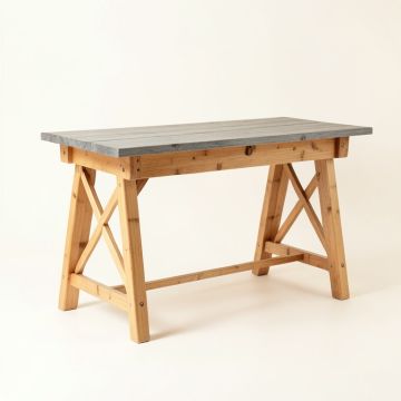 Clay Canyon Empty Workshop Workbench - Gray (synthetic illustration; no displayed measurements)