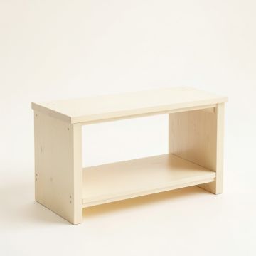 Birch Brook Narrow Outdoor Storage Bench - Cream (synthetic illustration; no displayed measurements)