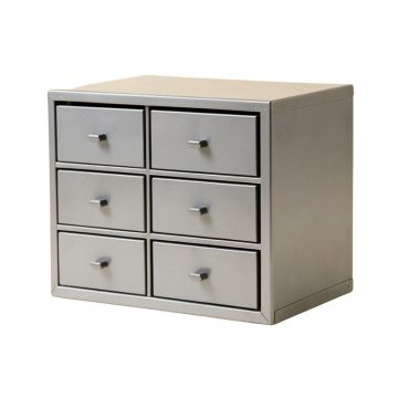 Meadow Bluff Small-Parts Storage Drawer Cabinet - Gray