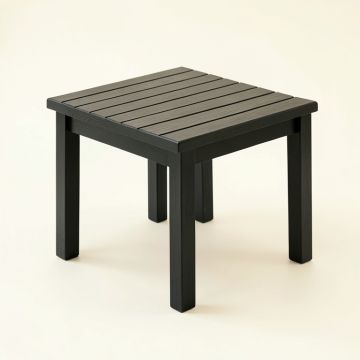 Olive Branch Compact Balcony Table - Black (synthetic illustration; no displayed measurements)