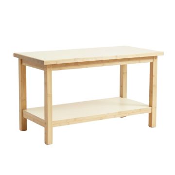 Cove Dell Empty Workshop Workbench - Cream (synthetic illustration; no displayed measurements)