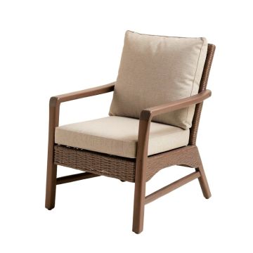 William Outdoor Stacking Patio Dining Chair With Cushion