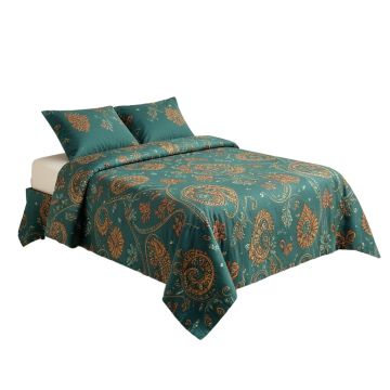 Ritenour Bohemian Bed Of Wild Garden Reversible Bedspread Set (synthetic illustration; no displayed measurements)