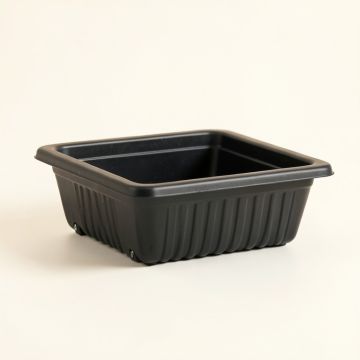 Stone Brook Empty Railing Planter With Integral Brackets - Black (synthetic illustration; no displayed measurements)