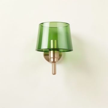 Fern Dale Wall Sconce Mounted On A Plain Wall - Green (synthetic illustration; no displayed measurements)