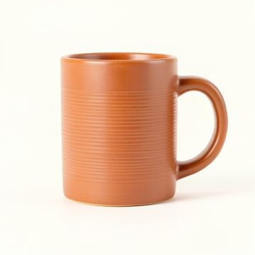 Spruce Crest Ceramic Mug - Terracotta (synthetic illustration; no displayed measurements)