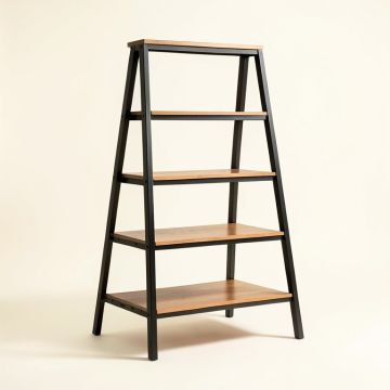 Innes 68.5 '' H X 23.6 '' W Metal Ladder Bookcase (synthetic illustration; no displayed measurements)