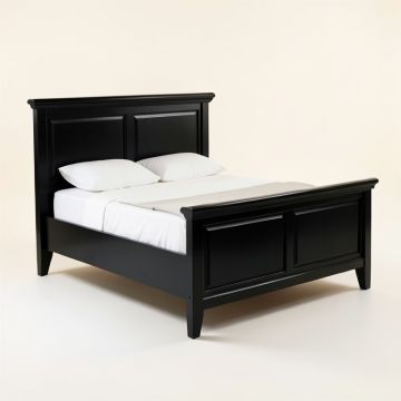 Larrabee Solid Wood Sleigh Bed (synthetic illustration; no displayed measurements)
