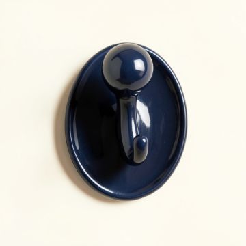 Brook Brook Wall-Mounted Robe Hook - Navy (synthetic illustration; no displayed measurements)