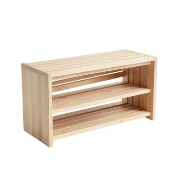 Holly Branch Shoe Storage Bench - Beige
