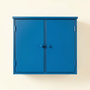 Juniper Brook Wall-Mounted Laundry Cabinet - Blue (synthetic illustration; no displayed measurements)