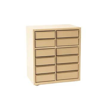 Ridge Brook Small-Parts Storage Drawer Cabinet - Beige